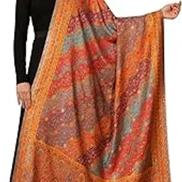 pashmoda Women Libaas Zari Kaani Fine Wool Shawl (Size: 40x80in, 101x203cm)-picture-33