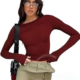 sightbomb SKIMS Fabric Round Neck Ultra Soft Feather Touch Micro Fiber Full Sleeve TOP for Women-picture-27