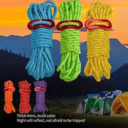 GAH 4X Reflective Guyline CING Tent Rope Cord Guide Sailing Lanyard Green-picture-27