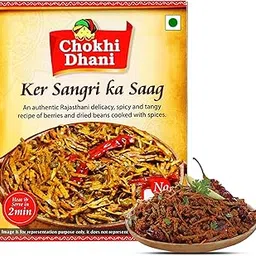Chokhi Dhani Ready to Eat Ker Sangri Ka Saag, Just Heat & Eat, Microwavable, (Pack of 1, 300g each)-picture-15