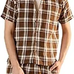 modeve Men's Half Sleeve Regular Fit Cotton Co-ords/Night Suit - Perfect Summer Comfort-picture-29