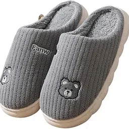 Warm Slipper for Women's Fur Flip Flops Winter Fashion Slipper for House and Bedroom Slides & Home Indoor Sheep Wool Sandal-image-4