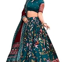 Women's Silk Lehenga Choli Set-image-34