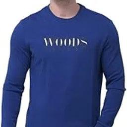 Mens Cotton Casual Regular Fit Sweatshirt (Estate Blue)-image-0