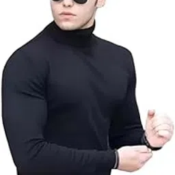 ndless sports Men's High Neck T-Shirt -Trendy & Comfortable Casual Wear-picture-12