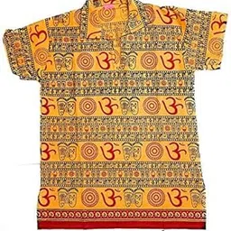 tmt hub Men's & Boy's Cotton Blend Straight Short Kurta-picture-51
