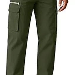 cb-colebrook Men Mid Rise Cargo || Cargo Pants Cotton || Relaxed Fit Elastic Waist || Loose Fit || Casual Pants || Cargos Pant with 7 Pockets (Cargo-48-54)-picture-43