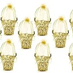 SATYAM KRAFT 12 Pcs Golden Decorative Box For Mini Storage Decoration items, Christmas Ring Jewelry Trinket Box, Candy Storage Container Case DIY (Golden Boxes) (Small)(Material : Acrylic)-picture-19