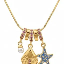 Minimal Elegant Adjustable Anti-Tarnish Gold Plated Locket Necklace | Latest Fashion Jewellery for Women & Girls | Stylish Everyday Wear & Gift | Ocean Inspired-picture-24