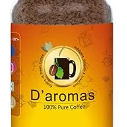 D'aromas 100% Pure Coffee Powder, Instant Coffee,100g Coffee Bottle, No Chicory Coffee, Rich & Strong Taste (Pack Of 1)-picture-51