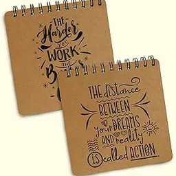 PaperO Mini Sketch Book | Size (15 x 15 cm) | Pack of 2 | 40 Sheets Each | Wiro-Bound (Dreams)-picture-32