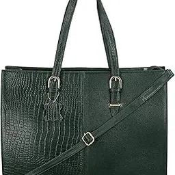 souk Genuine Pure Leather Ladies Purse Handbag Laptop Messenger & Shoulder Tote Bags For Women Office Use Stylish Latest Big Size Branded (L-16 X H-12.5 x W- 5.5 In.)-picture-19