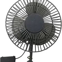 Raj Enterprises 12 Volt 6" Fan for Car, Jeep,Truck,Auto, Caravan, Boat, Buses Car Interior Fan (12 V) STURDY, Strong, Long Lasting for Hyundai Ioniq 5 image 1