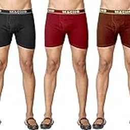 amul Men's synthetic Trunks (Pack of 5) (Macho Long 95x5_Multicolour_95 CM)-picture-40