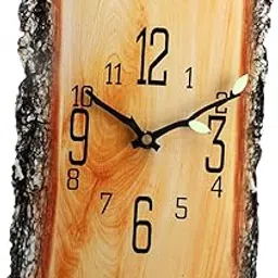 THE STYLE SUTRA Simulated Tree Stump Wall Clock Wall Decoration for Dining Room Multipurpose-picture-61