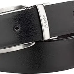 flyer Men's PU Leather Reversible belt (Formal/Casual) (Colour -Black & Brown) Rotating Pin Buckle PU Leather Adjustable Size (RP2535)-picture-23