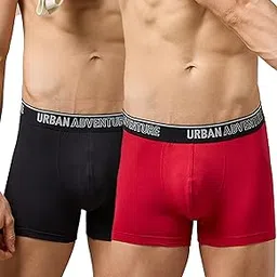 urban adventure Anti Bacterial Premium Cotton Spandex Trunk Underwear for Men with No Marks Waistband - Moisture Wicking and StayFresh Treatment-picture-20