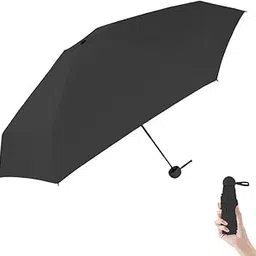 Mini Umbrella (Manual Open) Compact Travelling Umbrella for Summer&Rain,Mini Pocket Umbrella,Polyester&UV Protection Fabric for Summer,Anti-Slip Handle-6 Ribs-image-6