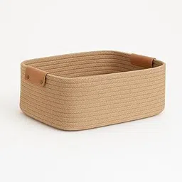 BOBBINY Jute Basket for Storage – Handwoven Jute Basket 12x8x5 inch, Storage for Closet, Gift Hamper, Baskets for Storage & Gift-picture-41