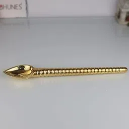 South Indian Arts Brass Handcrafted Havan Spoon, Traditional Achamani Sruk for Yajna, Homa, and Pooja Rituals,Gold, 3Cm, 1 Piece-image-15