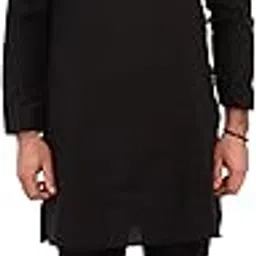 ldhsati Black Cotton Kurta for Men Man Men's-picture-21