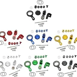 MERISHOPP Motorcycle Steering Damper Bracket Mount Set for FitsYamaha YZF R6 YZF R1 Black| Universal Fit | High-Performance-image-62