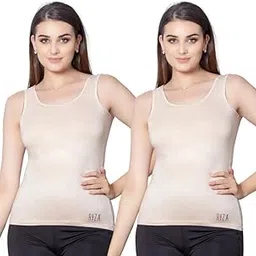 trylo Riza Modal Feel Fabric Sleeveless Tank Top Camisole Combo Pack of - 2-picture-36