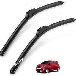 RYU7® Aerodynamic Design Frameless Wiper Blades Compatible with Eon, Size- 22" 14" ( Pack of 2) image 1