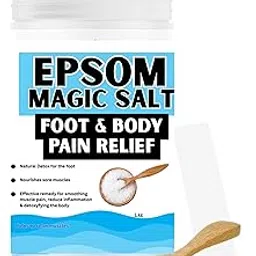 Epsom Magic Salt Granules | Soothing Foot Soak & Full Body Relaxation | Relieves Muscle Pain, Cramps, Joint Stiffness & Inflammation | Detox Bath Salt For Stress Relief & Recovery 1kg-picture-14