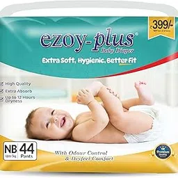 Ezoy-plus Baby Diapers, Newborn Pant, 12-Hour Protection, Up to 5kg, Size, 44 Count-picture-10