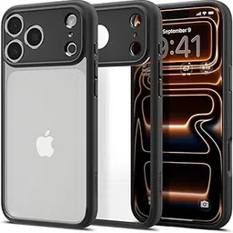 Spigen Ultra Hybrid Back Cover Case Compatible with iPhone 17 Pro (TPU + Poly Carbonate | Matte Black)-picture-22