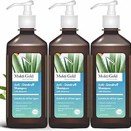 Axiom Mukti Gold Anti-Dandruff Shampoo | Goodness Of Amla,Brahmi Bhringraj,Neem | Removes Dandruff from Source| Anti-Hairfall Shampoo |Shampoo for Reduce Itching & Irritation -400 ml (Pack Of 3)-picture-62