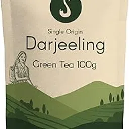 Darjeeling Green Tea 100g - Single Garden Pure Darjeeling Tea, Loose Leaves, High Grown, Antioxidants Rich, Weight Support, Vegetal Aroma, 50+ Cups | SVAMINGO-picture-28