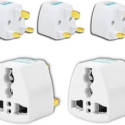 KAVANA UK Adapter for Indian Pins, India to UAE, Hong Kong, Dubai, UK Adapter Plug - Type G Adapter - Perfect for Laptop, Camera, Chargers-picture-25