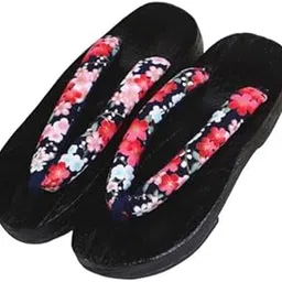 3xJapanese Clogs Slippers Geta Sandals Flip Flops for Men Women Black Round 38|Clothing, Shoes & Accessories | Men's Shoes | Slippers-image-62