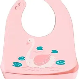 GUCHIGU Silicone Baby Bibs Easily Wipe Clean - Comfortable Soft Super Light Weight Waterproof 6 Loop Adjustable Feeding Bib for Babies Keeps Stains Off (Multicolor Set)-picture-22