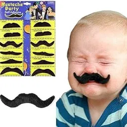 GIRLYZ Attire Funny Cosplay Fake Mustache - Halloween & Party Pack (2)-picture-10