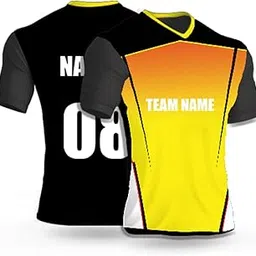 Cricket Sports Jersey for Men with Team Name, Name and Number Printed | Cricket t Shirts for Men Printed with Name | Cricket Jersey with My Name DOdr1009-C90192-C-WH-picture-26