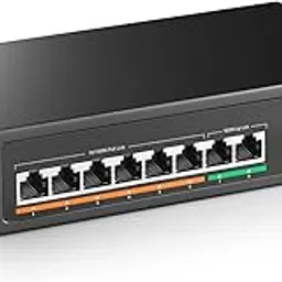 MokerLink 7 Port PoE Switch with 5 PoE+ Port, 2 Uplink, 78W AI Detection, Qos, Fanless Metal Plug & Play Network Switch-picture-26