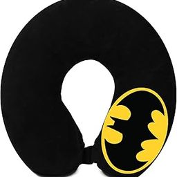 JUZZII Superhero BM Design Unisex U-Shaped Microfiber Soft Neck Pillow for Travel, Car, Train, Flight, Bus- Black-picture-20