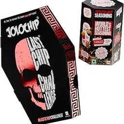JOLOCHIP Last Chip Challenge and World’s Hottest Seasoning | Combo Pack | Extreme Heat Duo | Tortilla Nacho | Instant Seasoning | Ultimate Spicy Challenge | 2.2M SHU | India’s No.1 Spicy Snack Brand-image-2