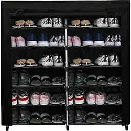 Urban Choice 12-Tier Metal Shoe Rack – Heavy-Duty, Space-Saving Shoe Organizer for Closet & Entryway Large Capacity Storage for 36+ Pairs, Durable Shoe Storage Rack for Home & Closet (Black)-picture-24