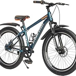Storm Mountain Cycle – Steel Geared High Performance Mountain Cycles for Unisex with Front Suspension & Dual Disc Brakes | Ideal for 10+ Years (Blue, 24)-picture-40