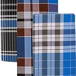 mersal Men's Cotton Checked Lungis (Multi-Coloured, Set of 3)-picture-22