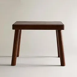 Woodbees Solid Wood Stool for Home | Multipurpose Footstool with Rounded Corners & Sturdy Legs | Premium Sheesham Finish Wooden Ottoman Stool (Brown)-picture-27