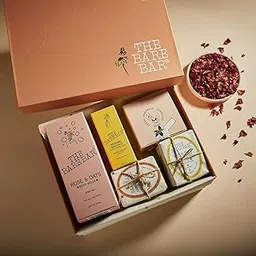 The Bare Bar Morning Bloom Gift Box | 5-Piece Gift Set for Face & Body | Organic Skincare Gifting | Thoughtful Gifts for Birthday or Anniversary | Gifts for her | Pack of 5-image-20