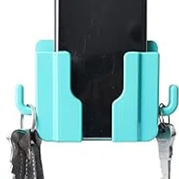 WALLVIEW TECH Mobile Stand Wall Mount Holder for Charging AC Remote Holder/Key Chain & with Adhesive (Green)-picture-10