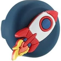 MARVYS 1 Pc Airtag Shoe Holder for Kids, Waterproof Cute Shoes Clip Tracker Case, Cute Cartoon AirTag Holder for Kids, Hidden Silicone AirTag Tracker Cases (Rocket) image 1