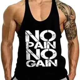 Round Neck Big Armhole Gym Stringer Vest for Men(Gym_vest95)-picture-29