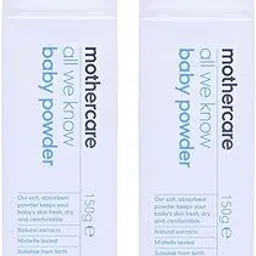 Mothercare All We Know Baby Powder (150g, Pack of 2) White-picture-24